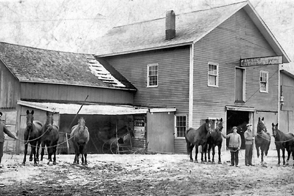 Ballou Livery Stable, Olin - ca. 1880